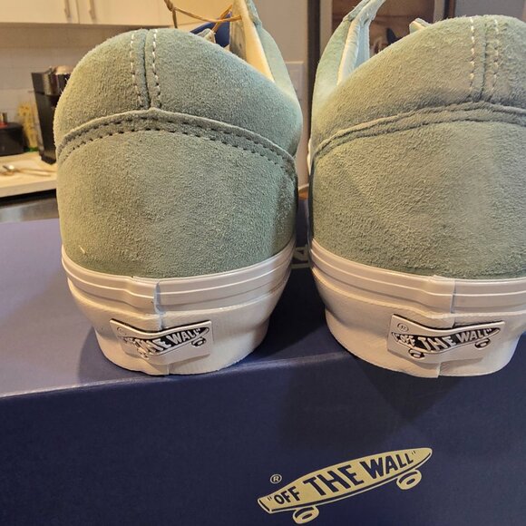 New Vans Premium Old Skool 36 LX PIG SUEDE Sneakers Low-Top ICEBERG MENS SZ 12 - Picture 6 of 9